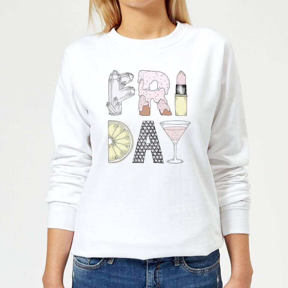 Barlena Friday Women's Sweatshirt - White