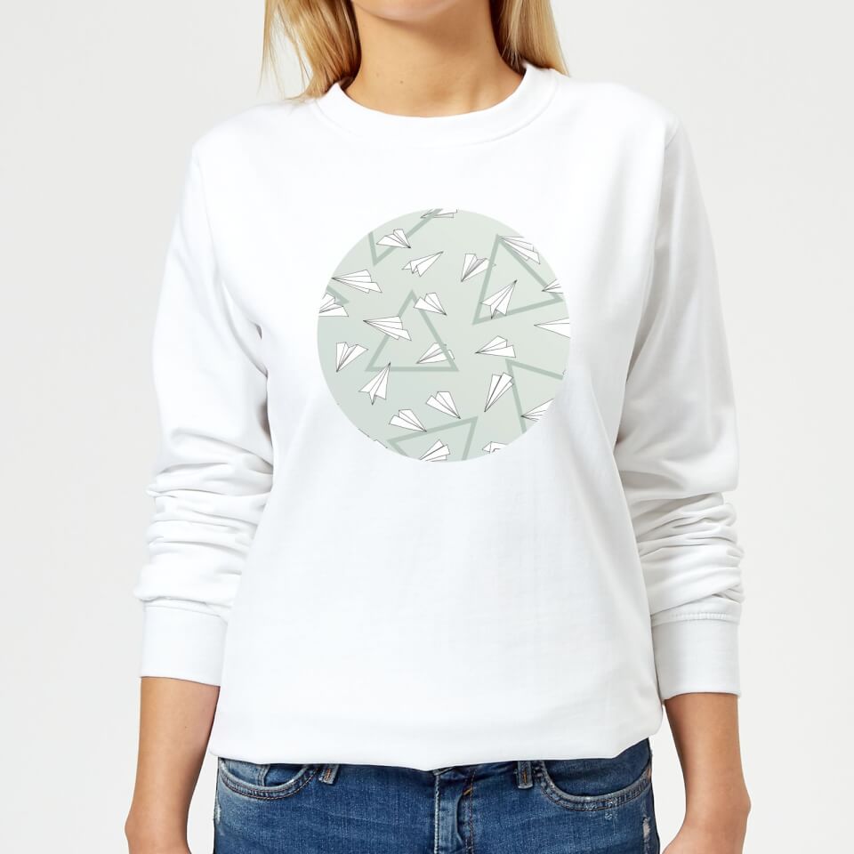 Barlena Paper Planes Women's Sweatshirt - White