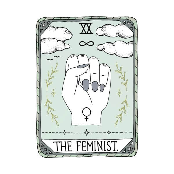 Barlena The Feminist Women's T-Shirt - White 0