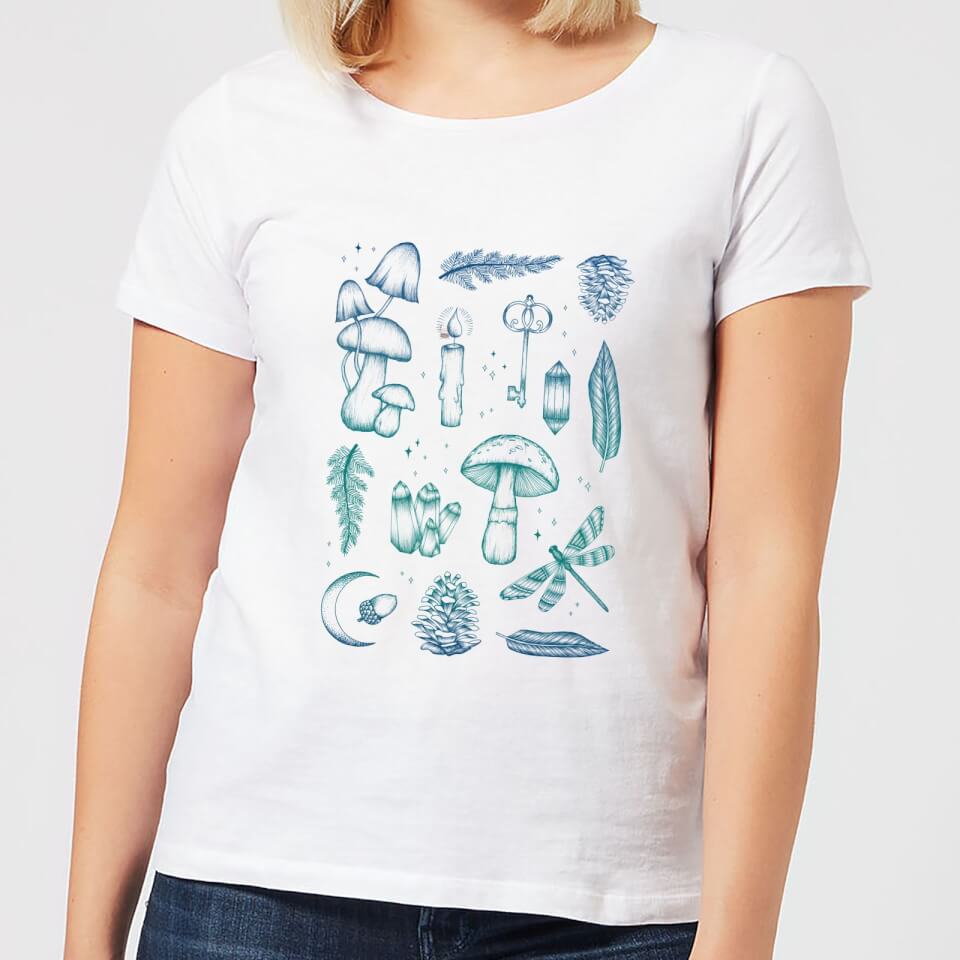 Barlena Enchanted Forest Women's T-Shirt - White