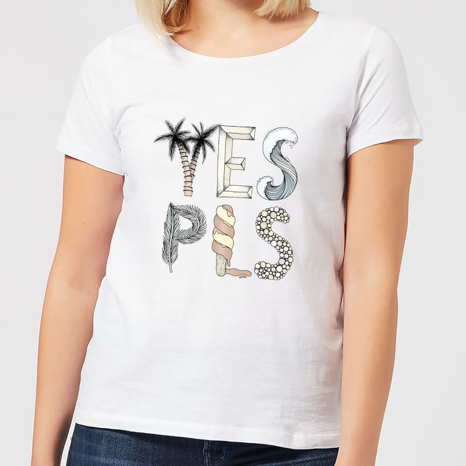 Barlena Yes Please Women's T-Shirt - White