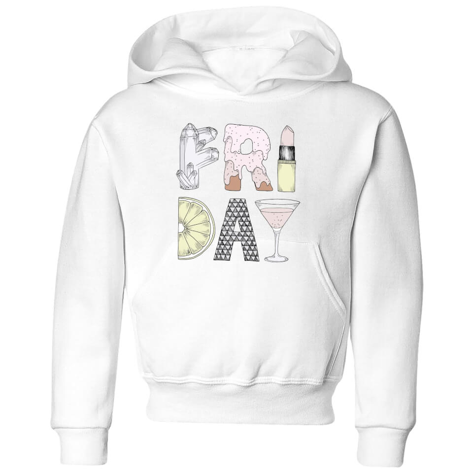 Barlena Friday Kids' Hoodie - White