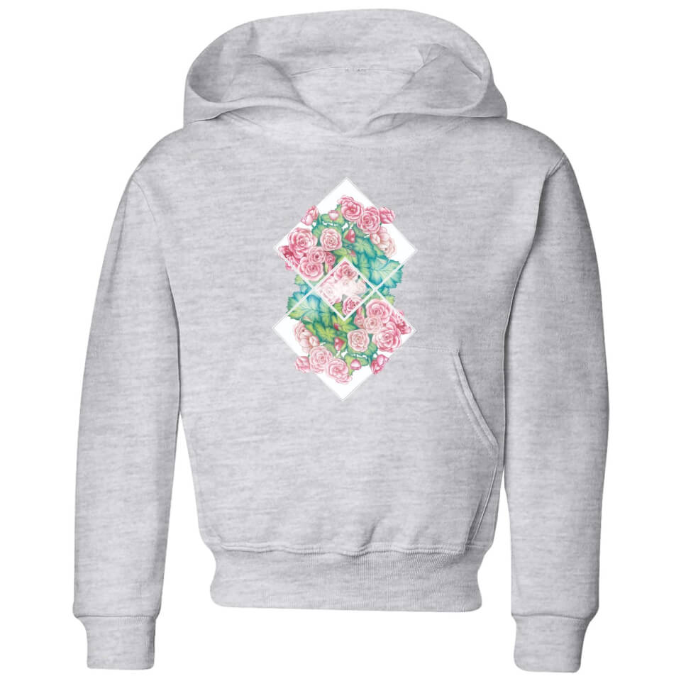 Barlena Flowers Kids' Hoodie - Grey