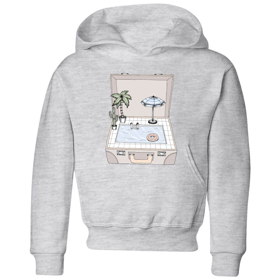 Barlena Pool To Go Kids' Hoodie - Grey