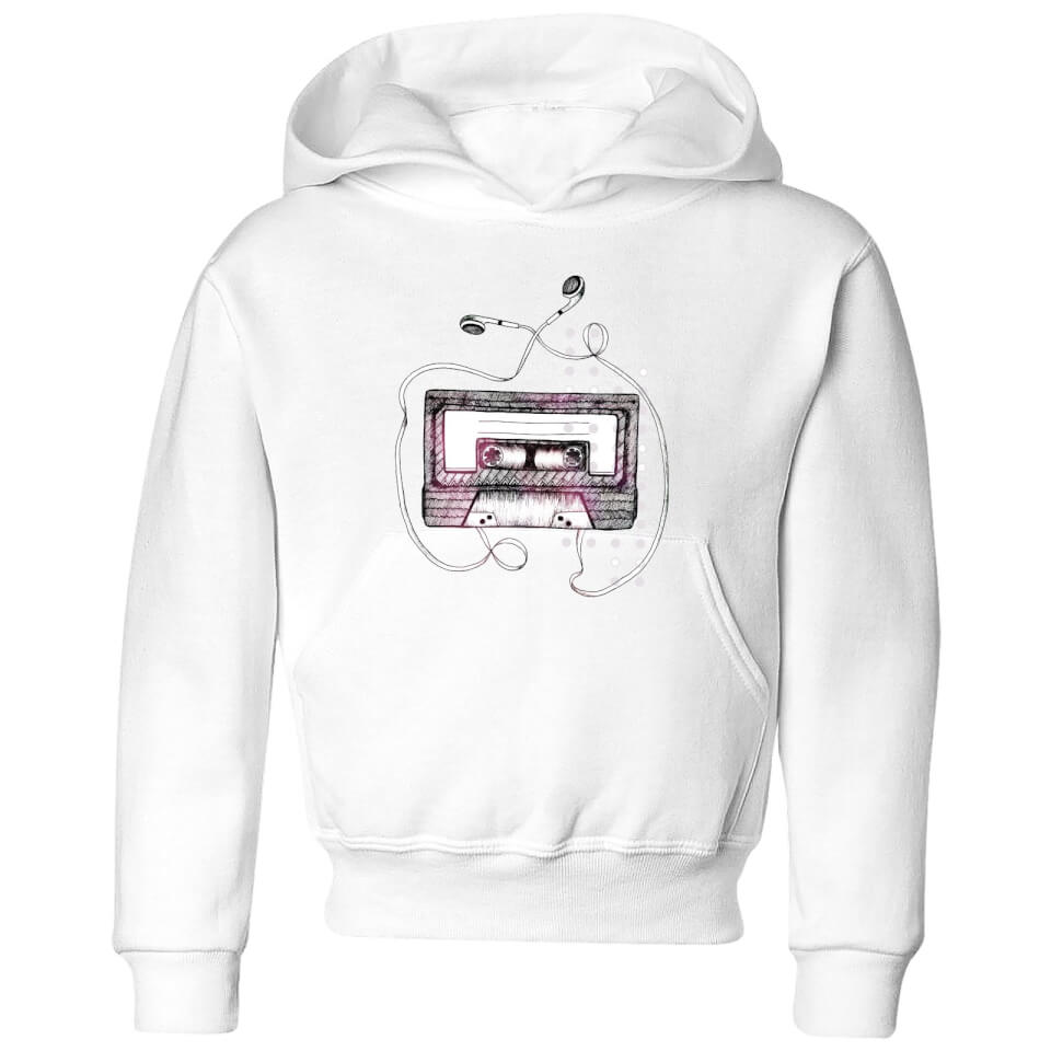 Barlena Mixtape Kids' Hoodie - White