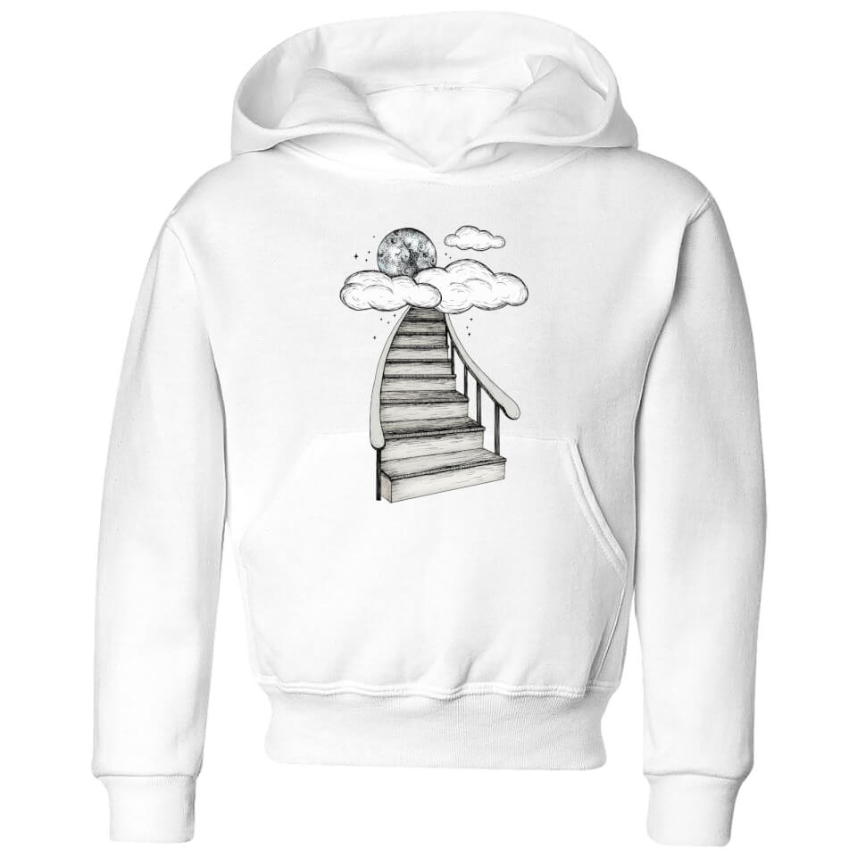 Barlena To The Moon and Back Kids' Hoodie - White