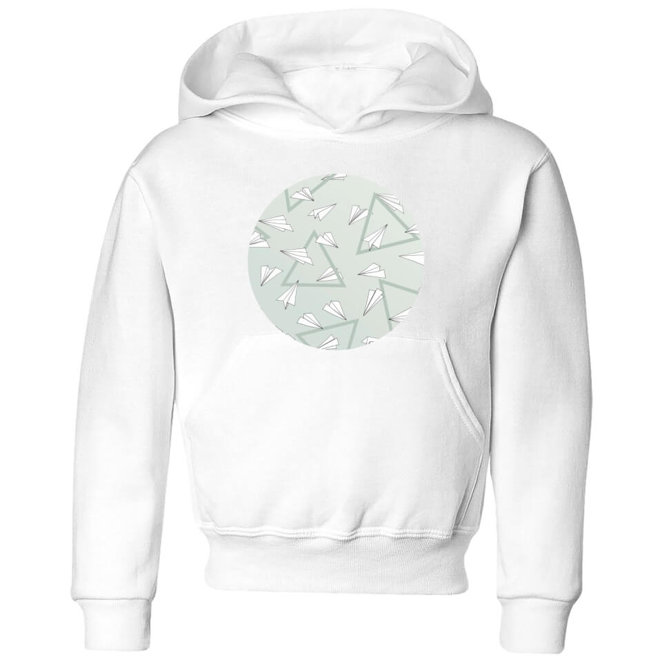 Barlena Paper Planes Kids' Hoodie - White