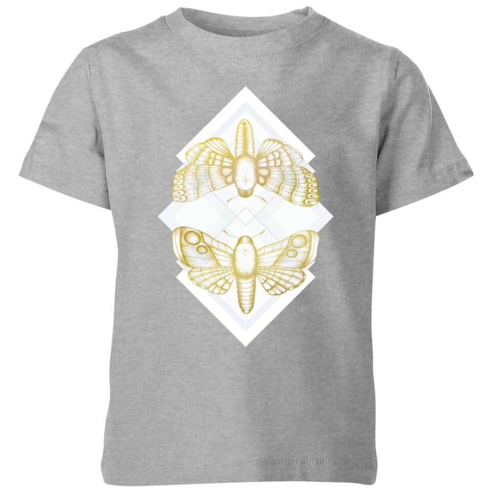 Barlena Moth Kids' T-Shirt - Grey