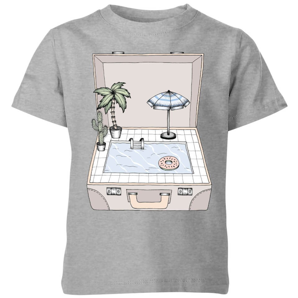 Barlena Pool To Go Kids' T-Shirt - Grey