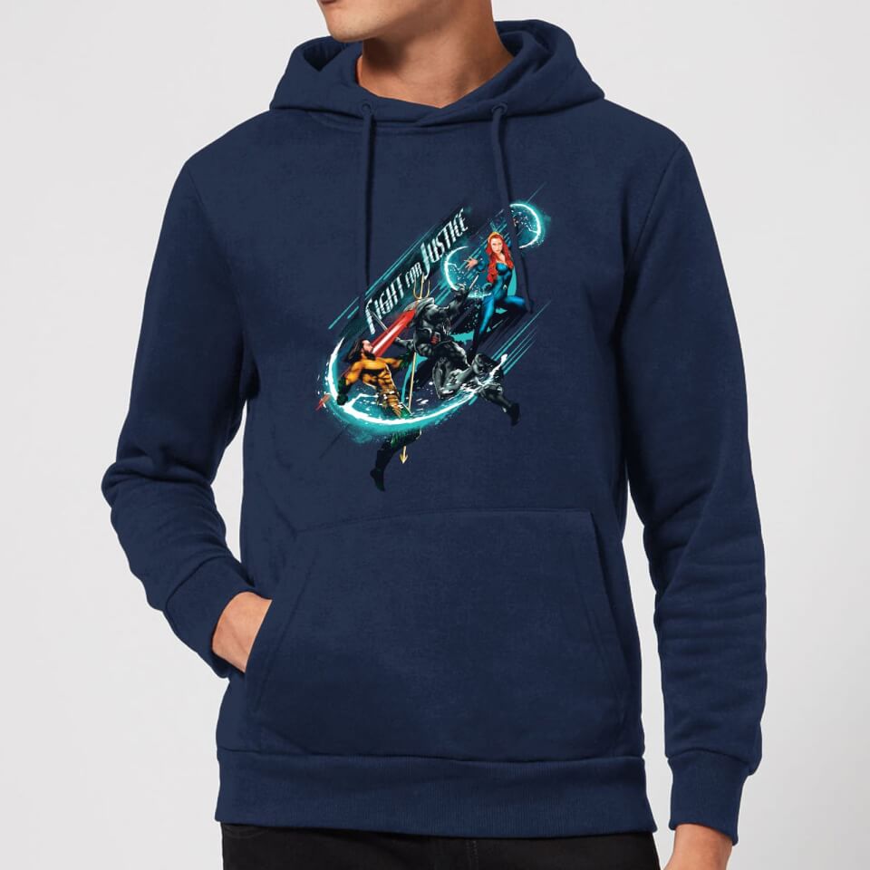 Aquaman Fight for Justice Hoodie - Navy