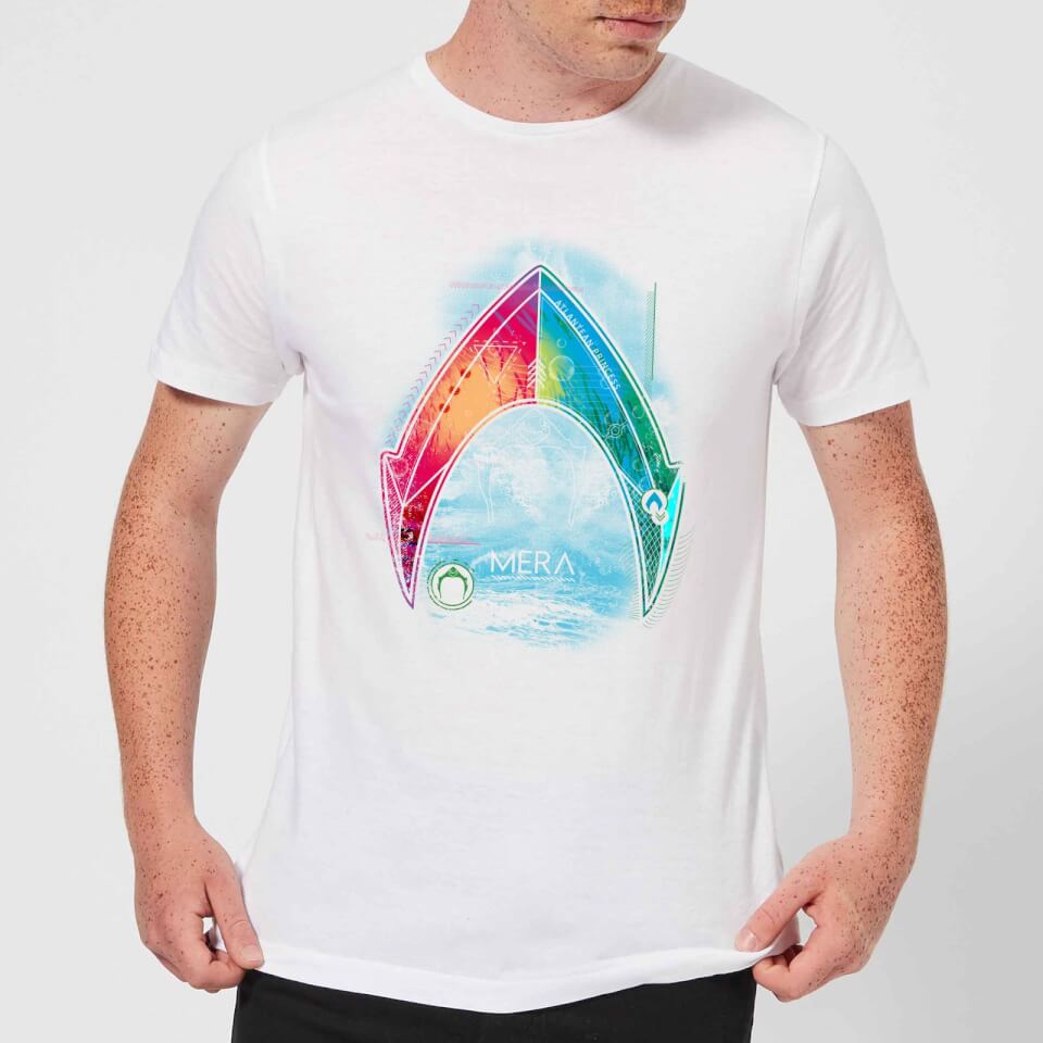 Aquaman Mera Beach Symbol Men's T-Shirt - White