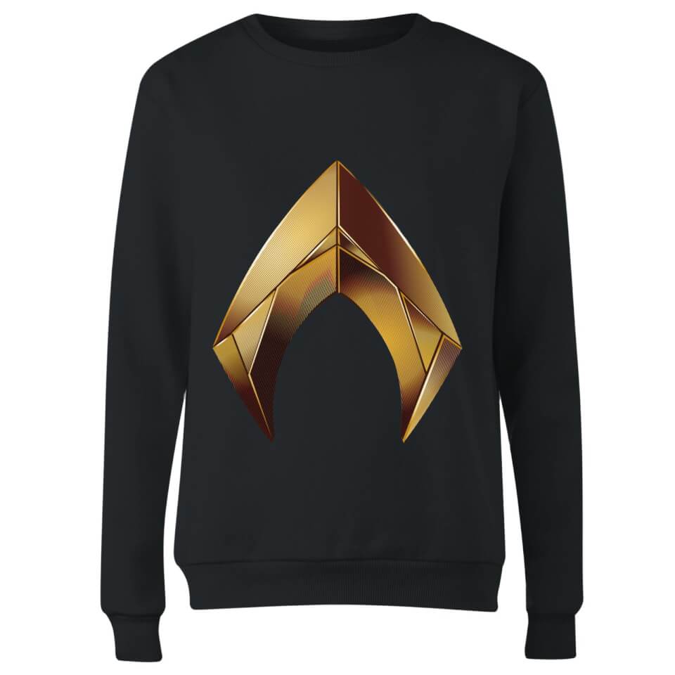 Aquaman Symbol Women's Sweatshirt - Black 2