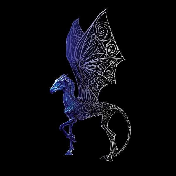 Fantastic Beasts Tribal Thestral Men's T-Shirt - Black 0