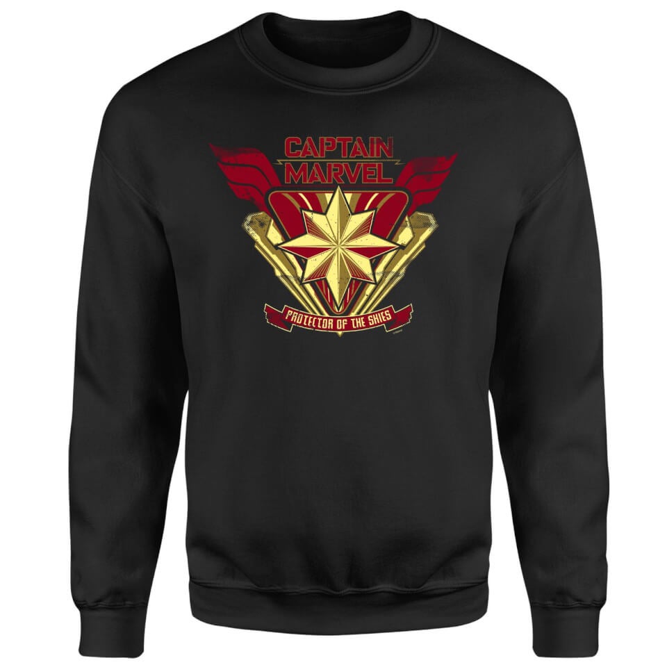Captain Marvel Protector Of The Skies Sweatshirt - Black 2