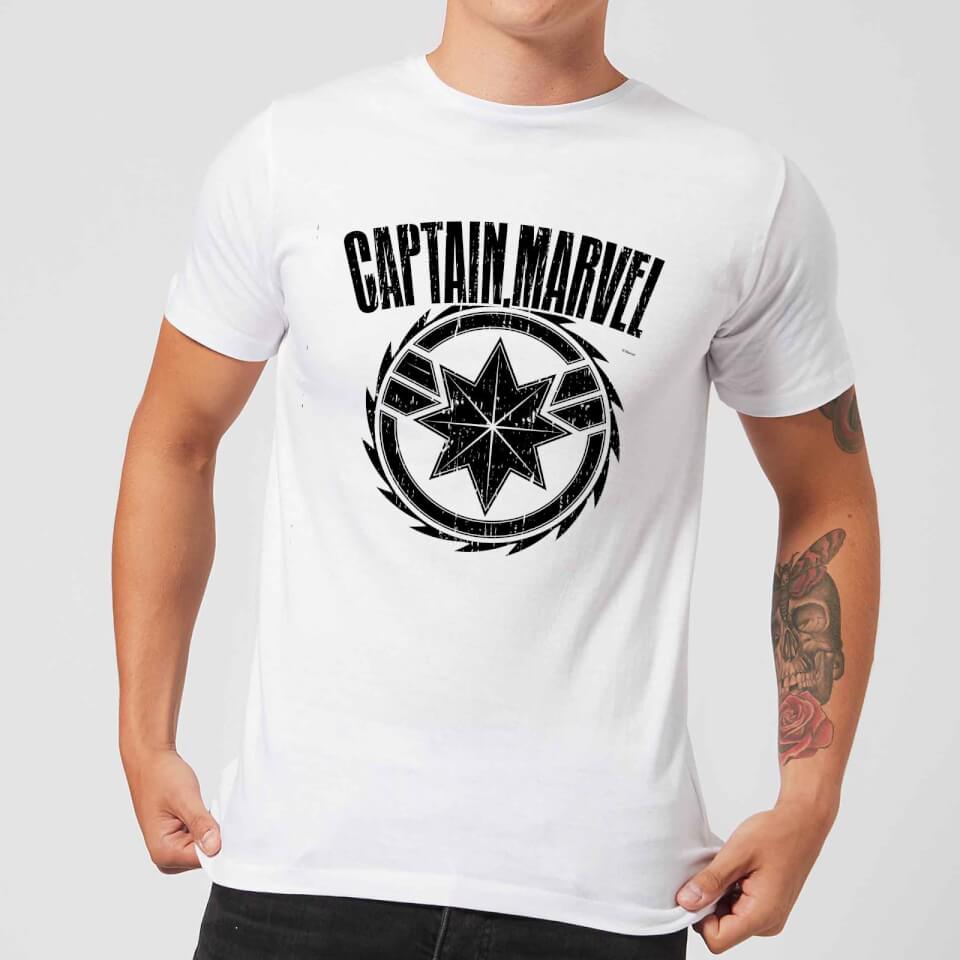 Captain Marvel Logo Men's T-Shirt - White