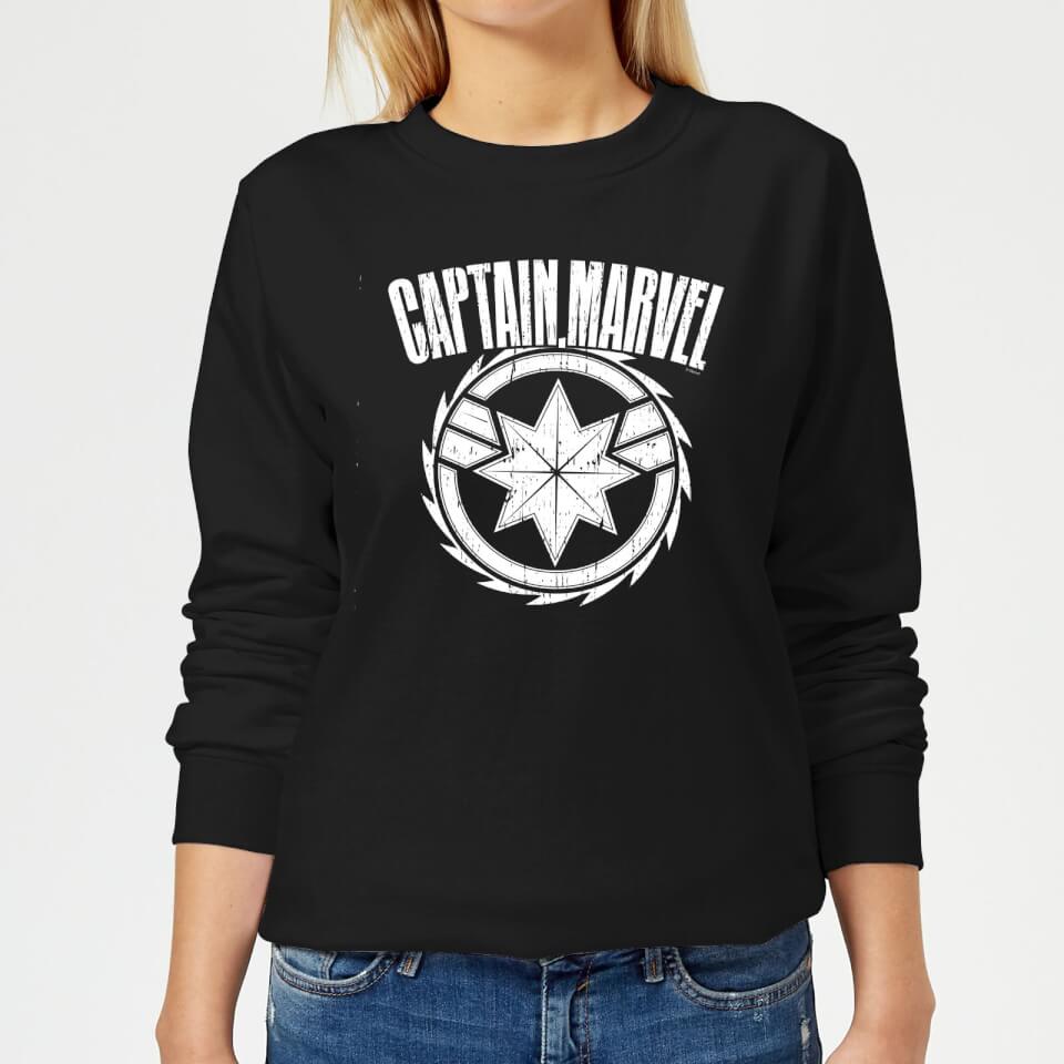 Captain Marvel Logo Women's Sweatshirt - Black