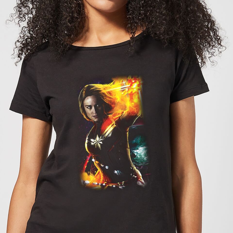 Captain Marvel Galactic Shine Women's T-Shirt - Black
