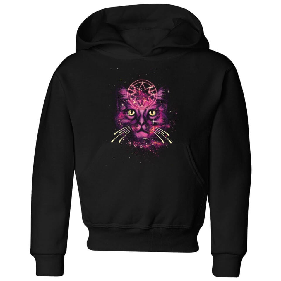 Captain Marvel Neon Goose Kids' Hoodie - Black