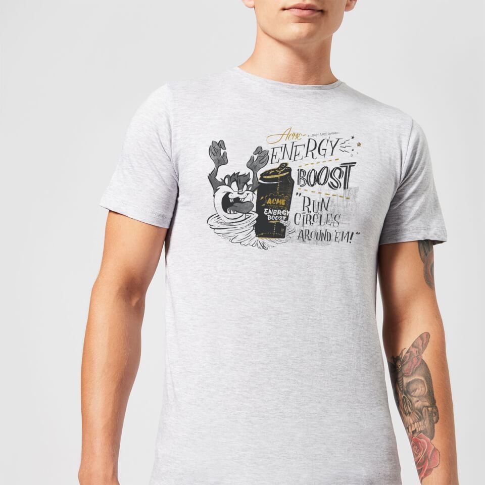 Looney Tunes ACME Energy Boost Men's T-Shirt - Grey
