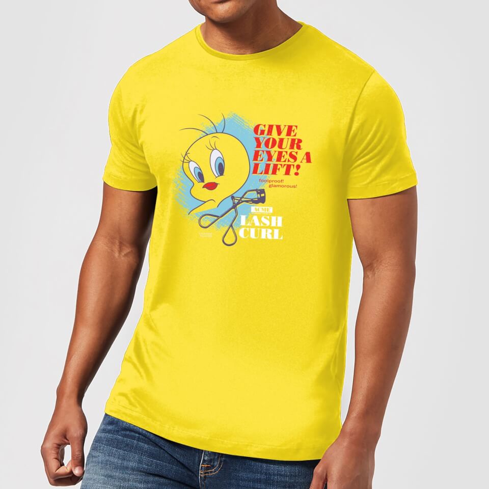 Looney Tunes ACME Lash Curler Men's T-Shirt - Yellow