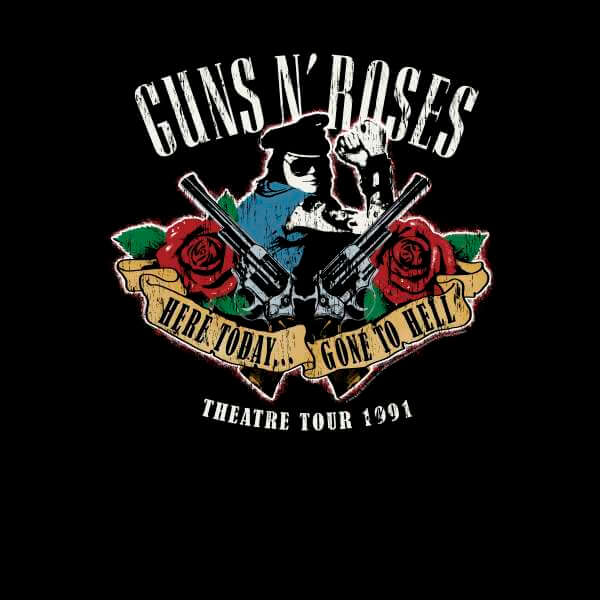 Guns N Roses Here Today... Gone To Hell Sweatshirt - Black 0