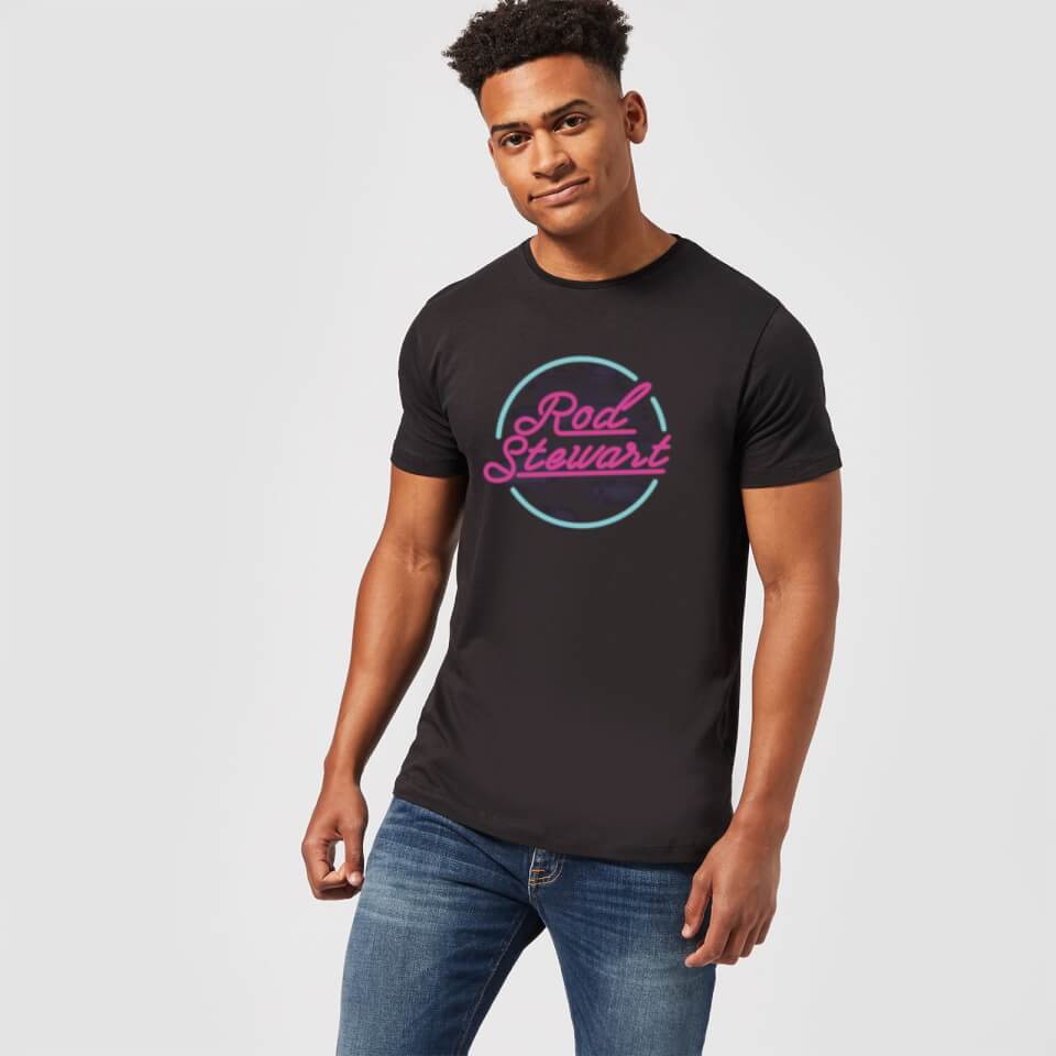 Rod Stewart Neon Men's T-Shirt - Black 1