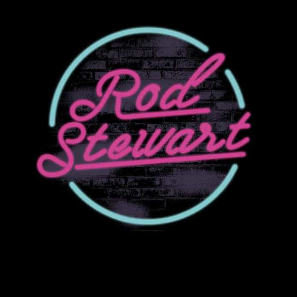 Rod Stewart Neon Men's T-Shirt - Black 0