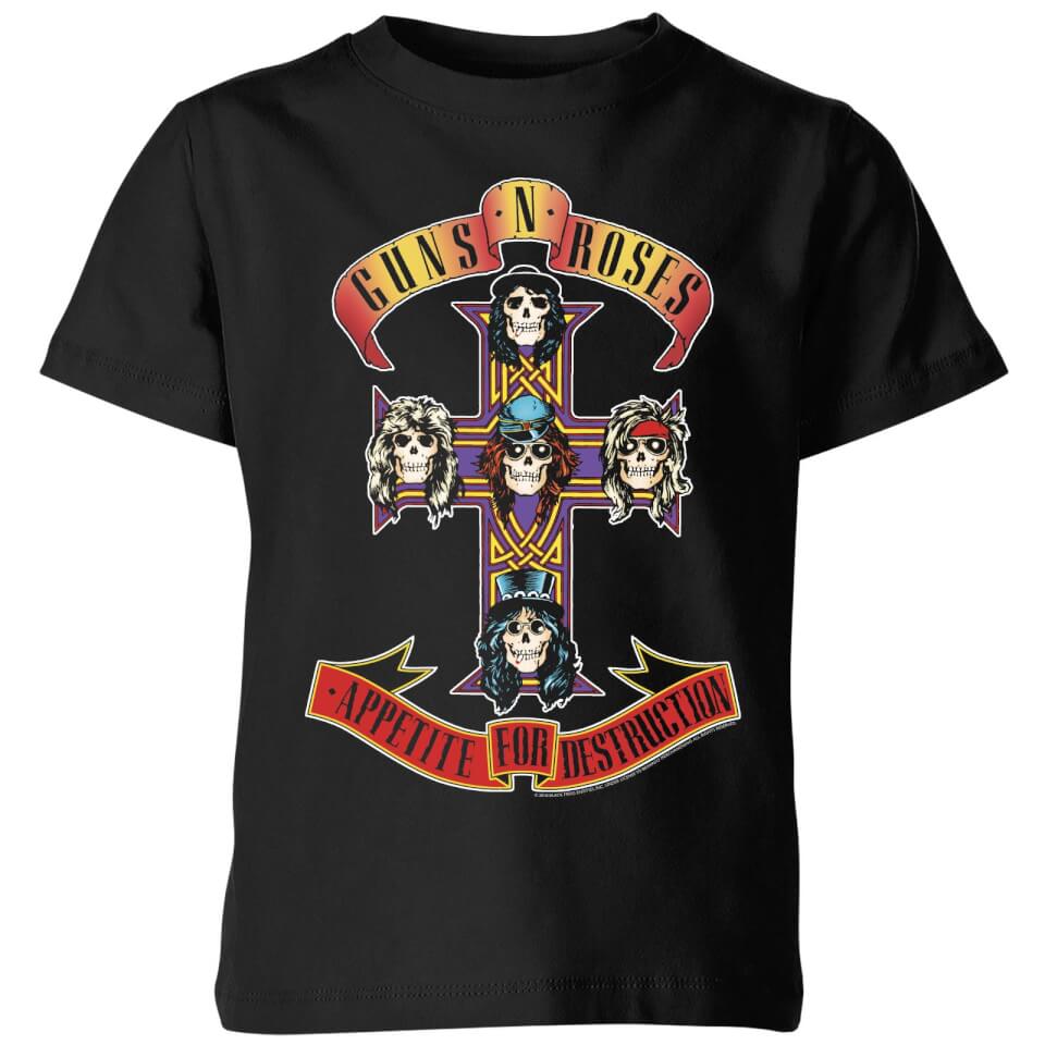 Guns N Roses Appetite For Destruction Kids' T-Shirt - Black