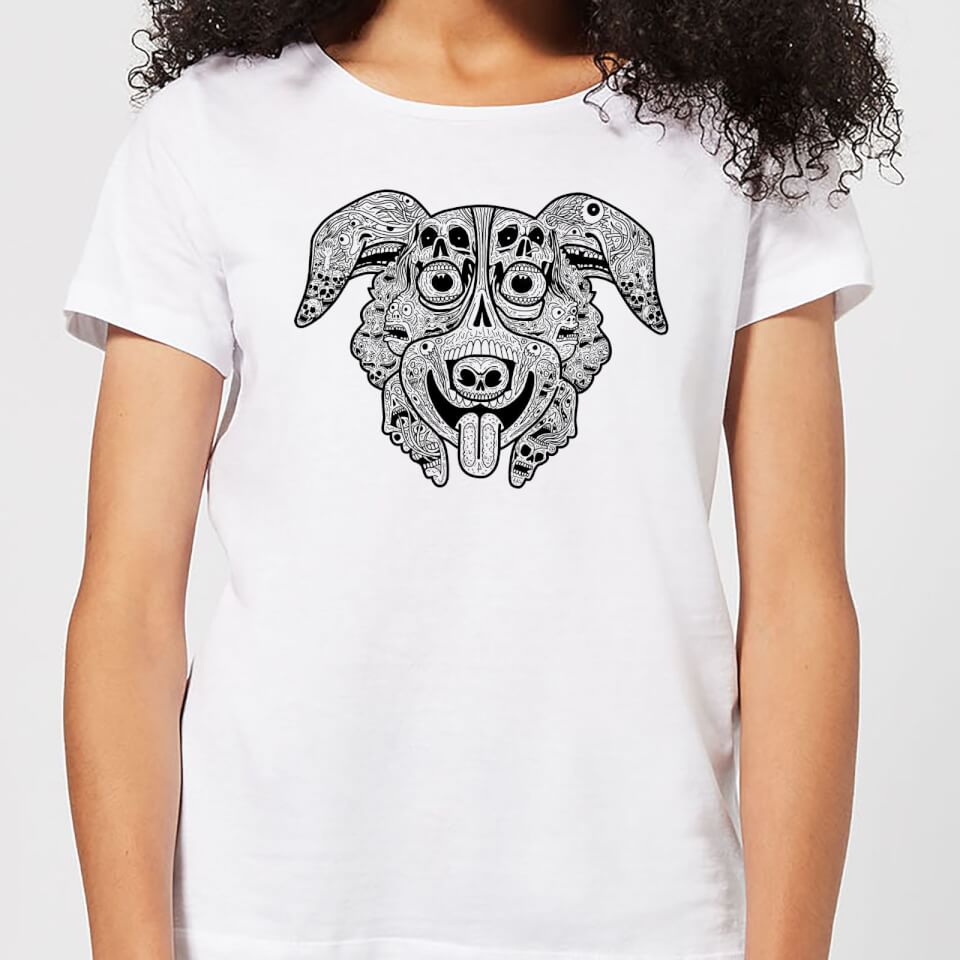 Mr Pickles Pattern Face Women's T-Shirt - White