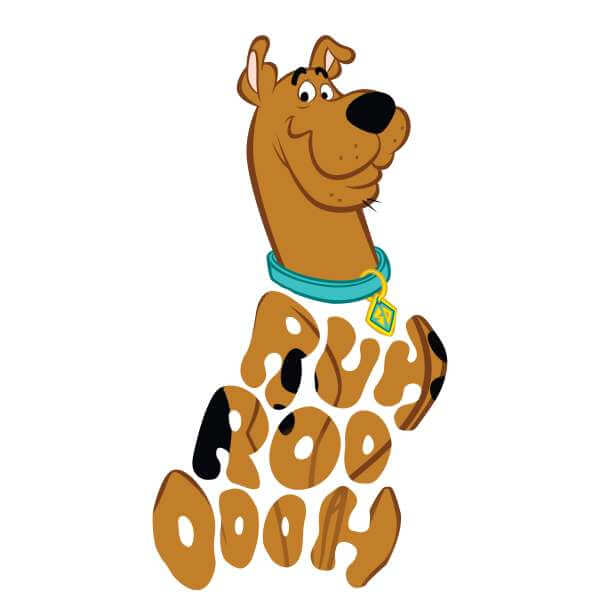 Scooby Doo RUHROOOOOH Men's T-Shirt - White 0