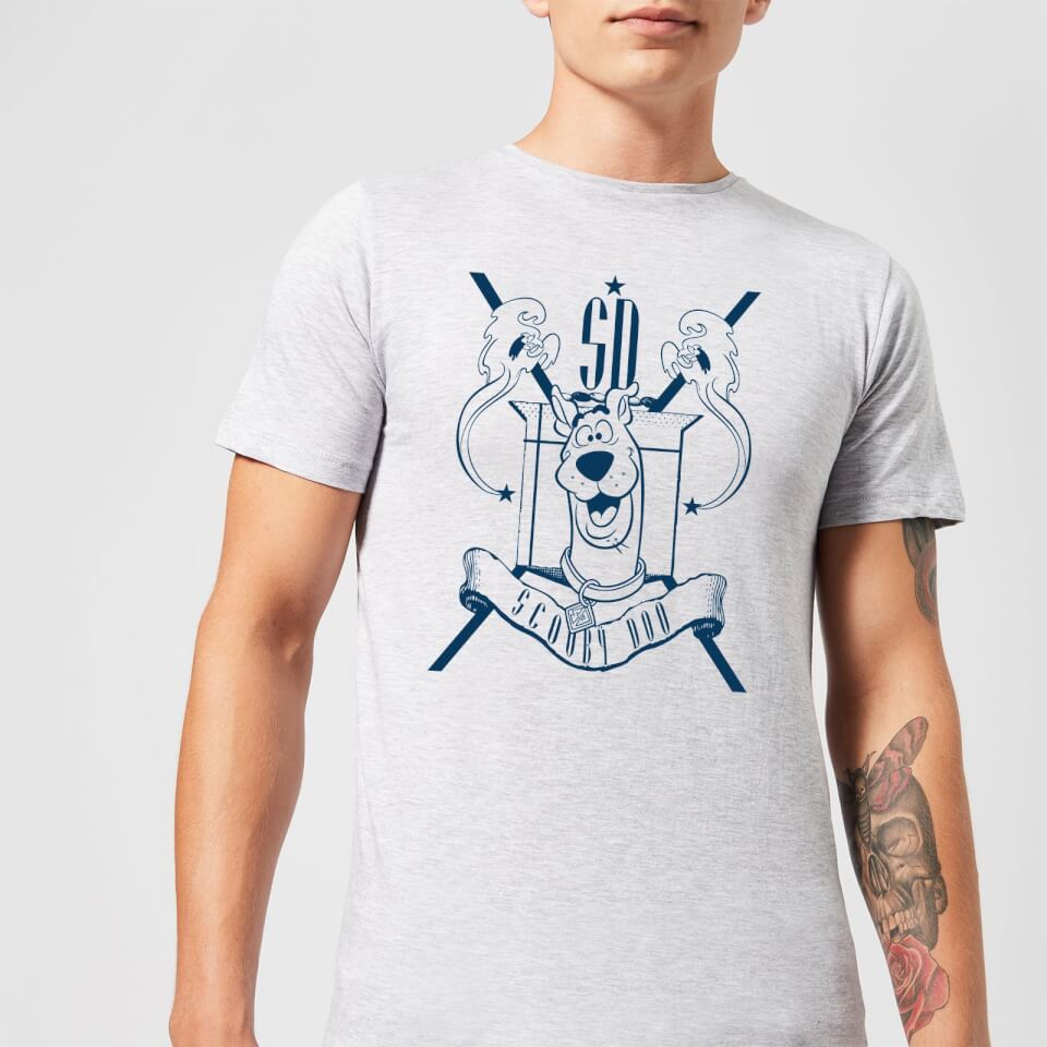 Scooby Doo Coat Of Arms Men's T-Shirt - Grey