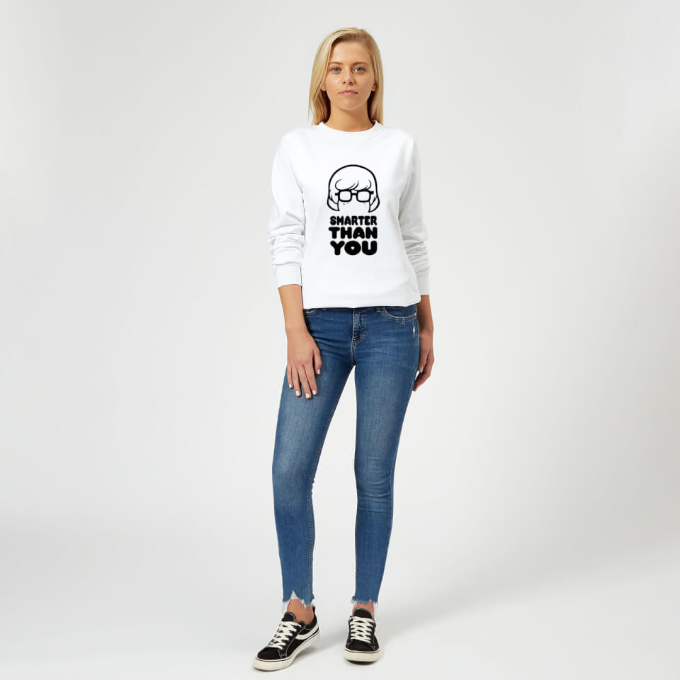 Scooby Doo Smarter Than You Women's Sweatshirt - White 1