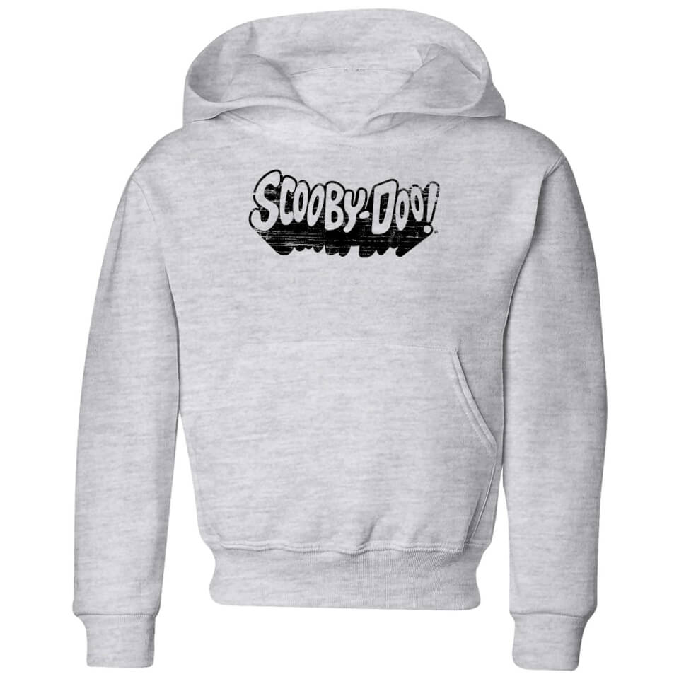 Scooby Doo Retro Mono Logo Kids' Hoodie - Grey