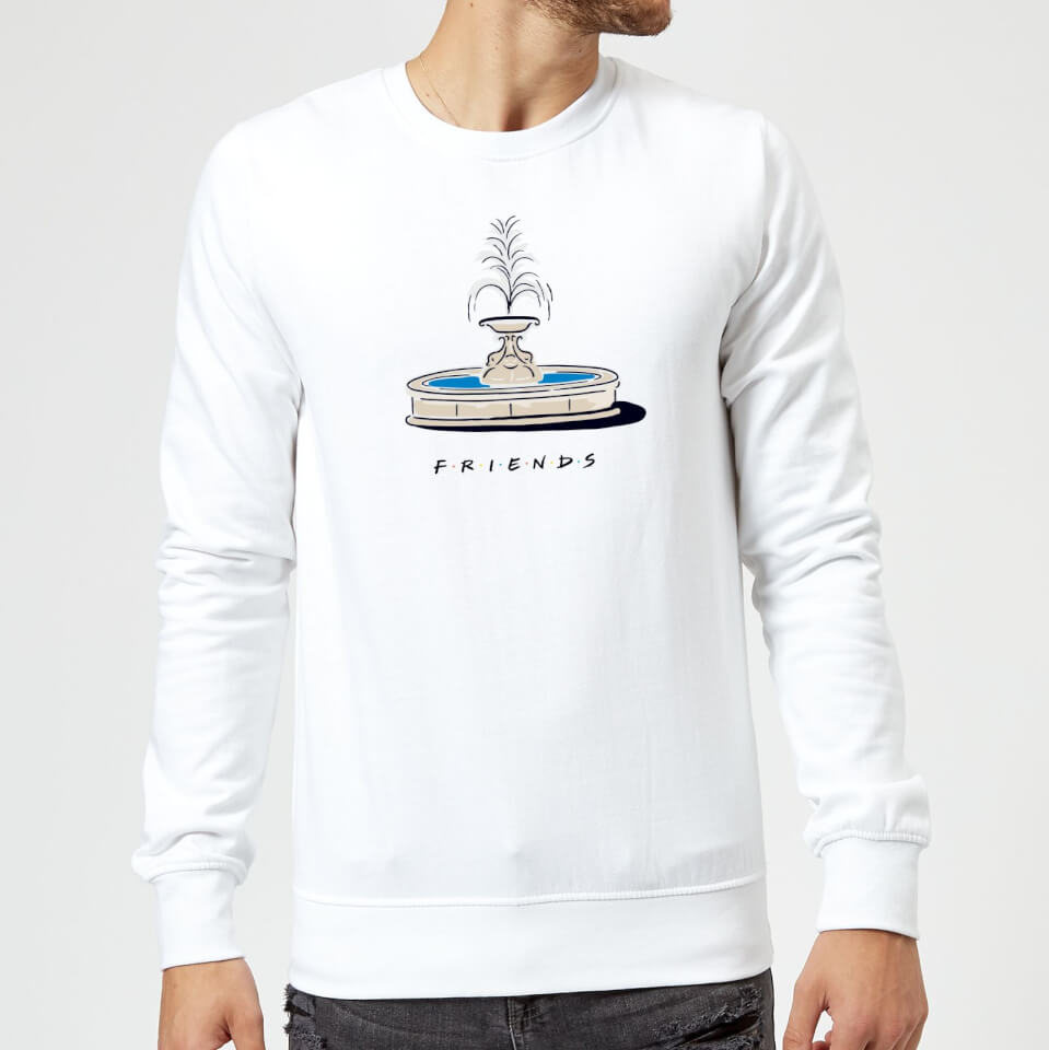 Friends Fountain Sweatshirt - White
