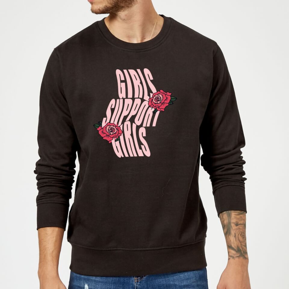 Girls Support Girls Sweatshirt - Black
