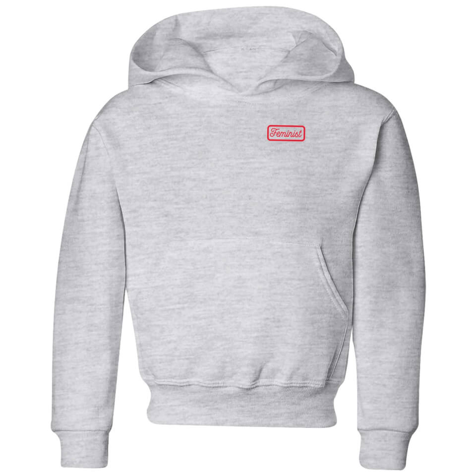 Feminist Kids' Hoodie - Grey