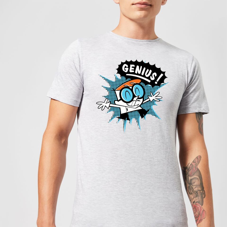 Dexters Lab Genius Men's T-Shirt - Grey