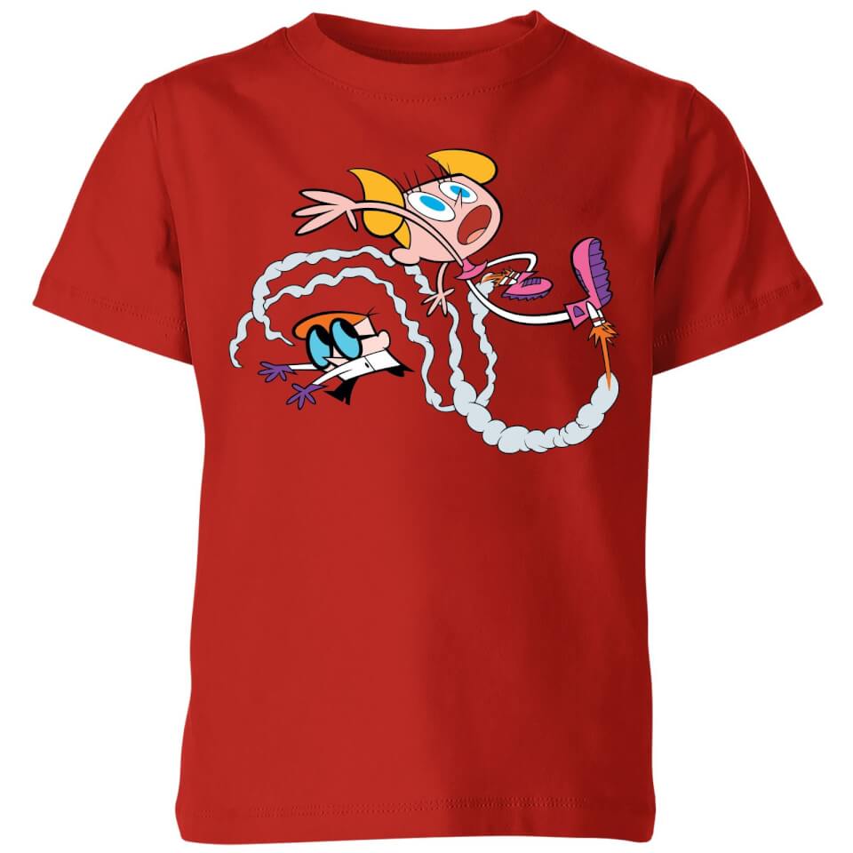 Dexters Lab Rocket Shoes Kids' T-Shirt - Red