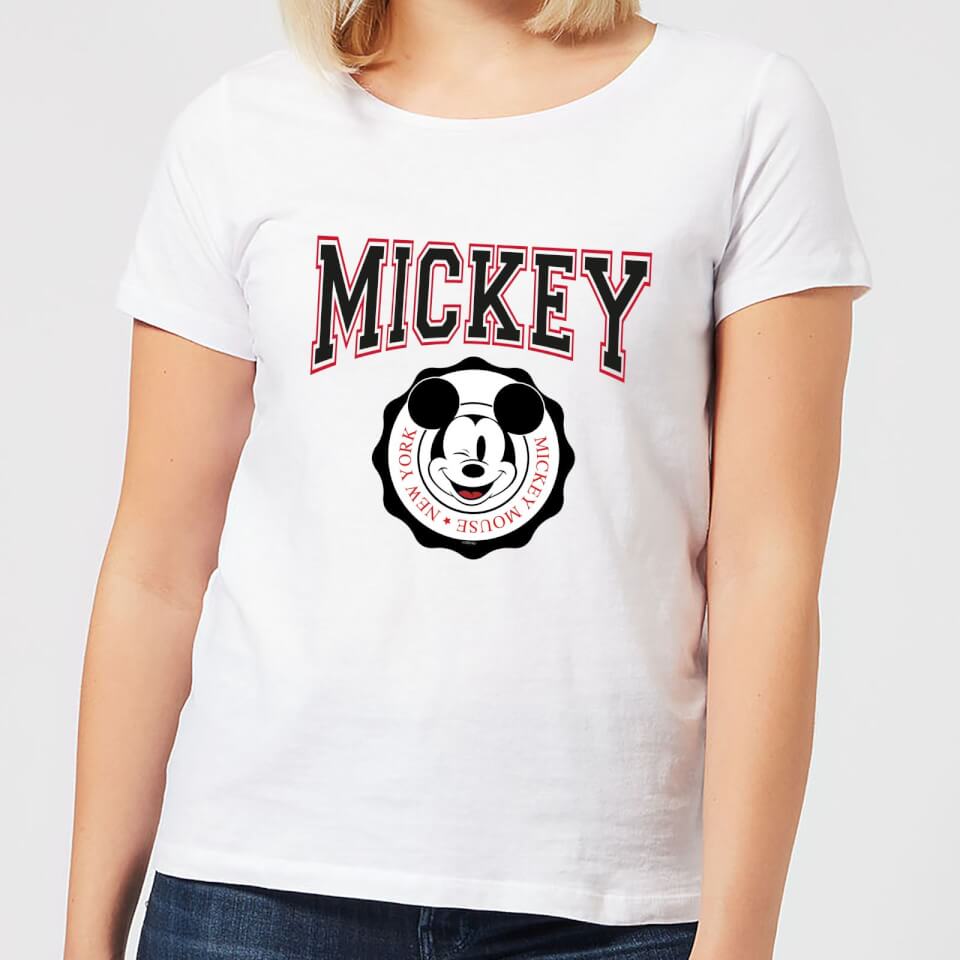 Disney Mickey New York Women's T-Shirt - White