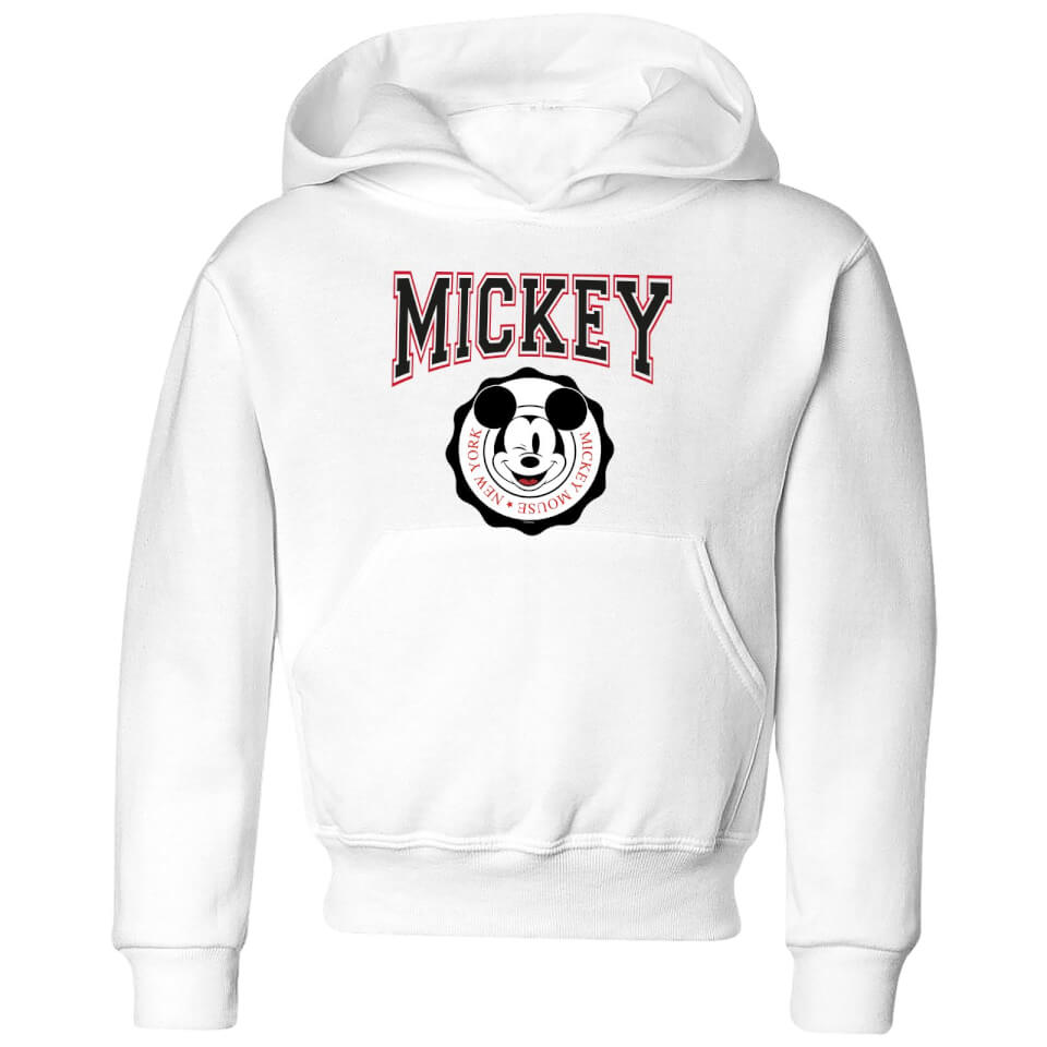 Disney Mickey New York Kids' Hoodie - White
