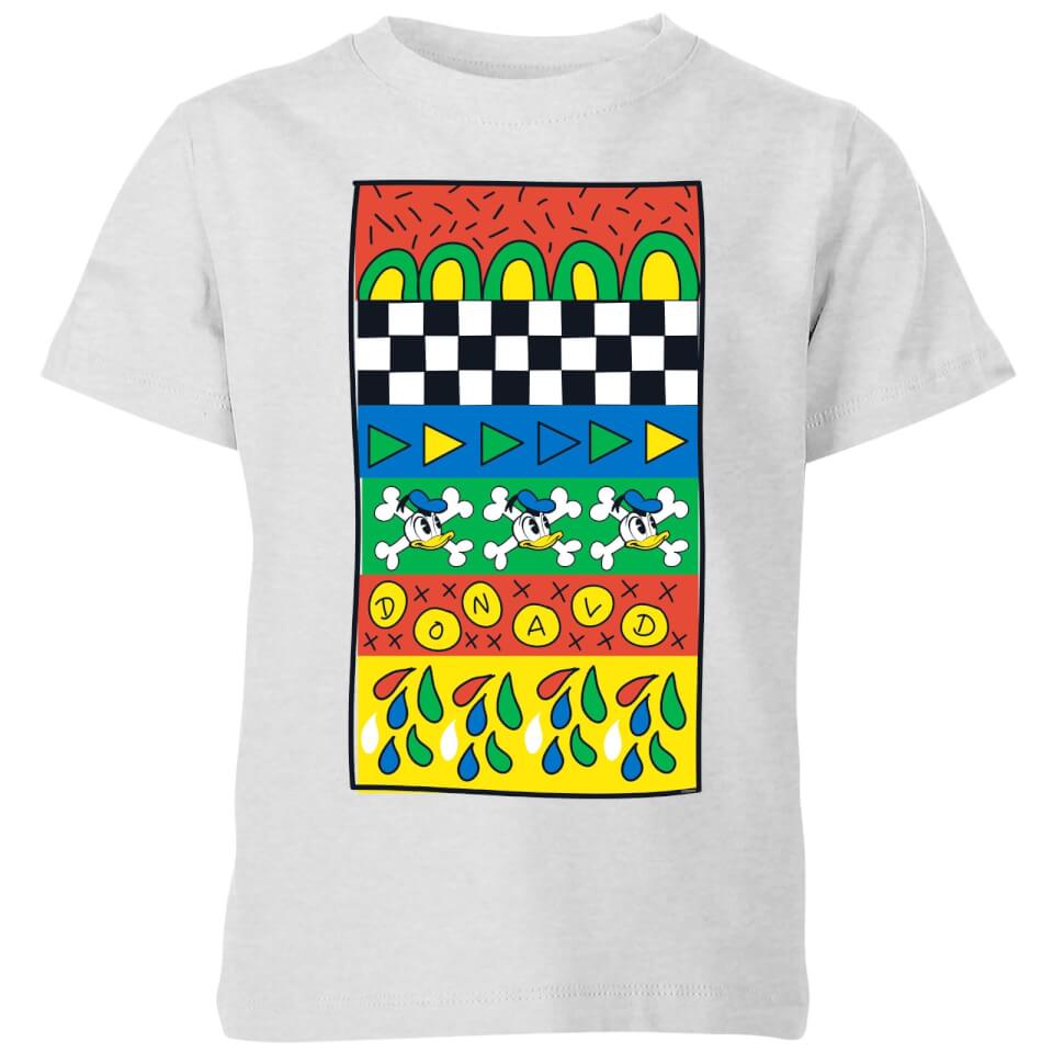 Donald Duck Vintage Pattern Kids' T-Shirt - Grey