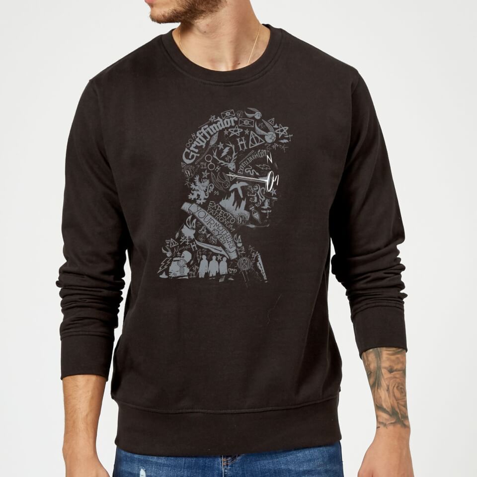 Harry Potter Harry Potter Head Sweatshirt - Black