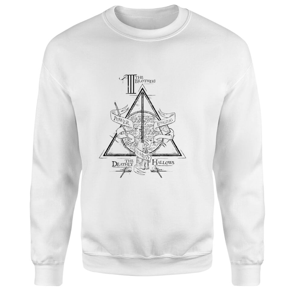 Harry Potter Three Dragons White Sweatshirt - White 2