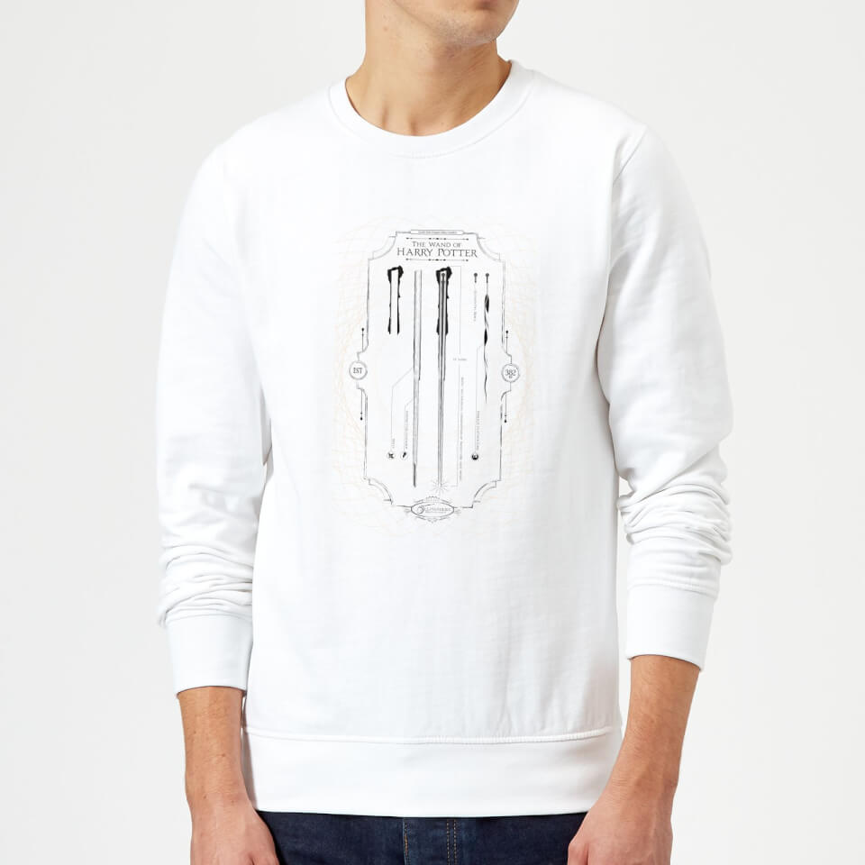 Harry Potter Wand Of Harry Potter Sweatshirt - White