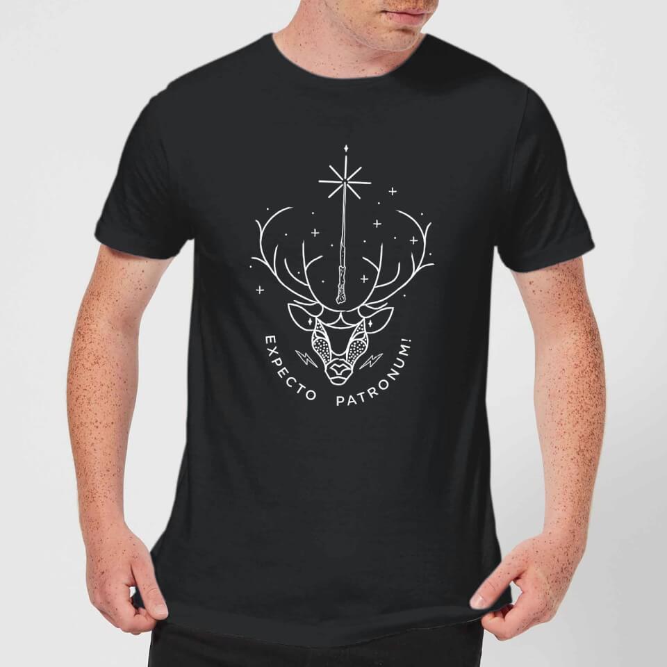 Harry Potter Expecto Patronum Men's T-Shirt - Black