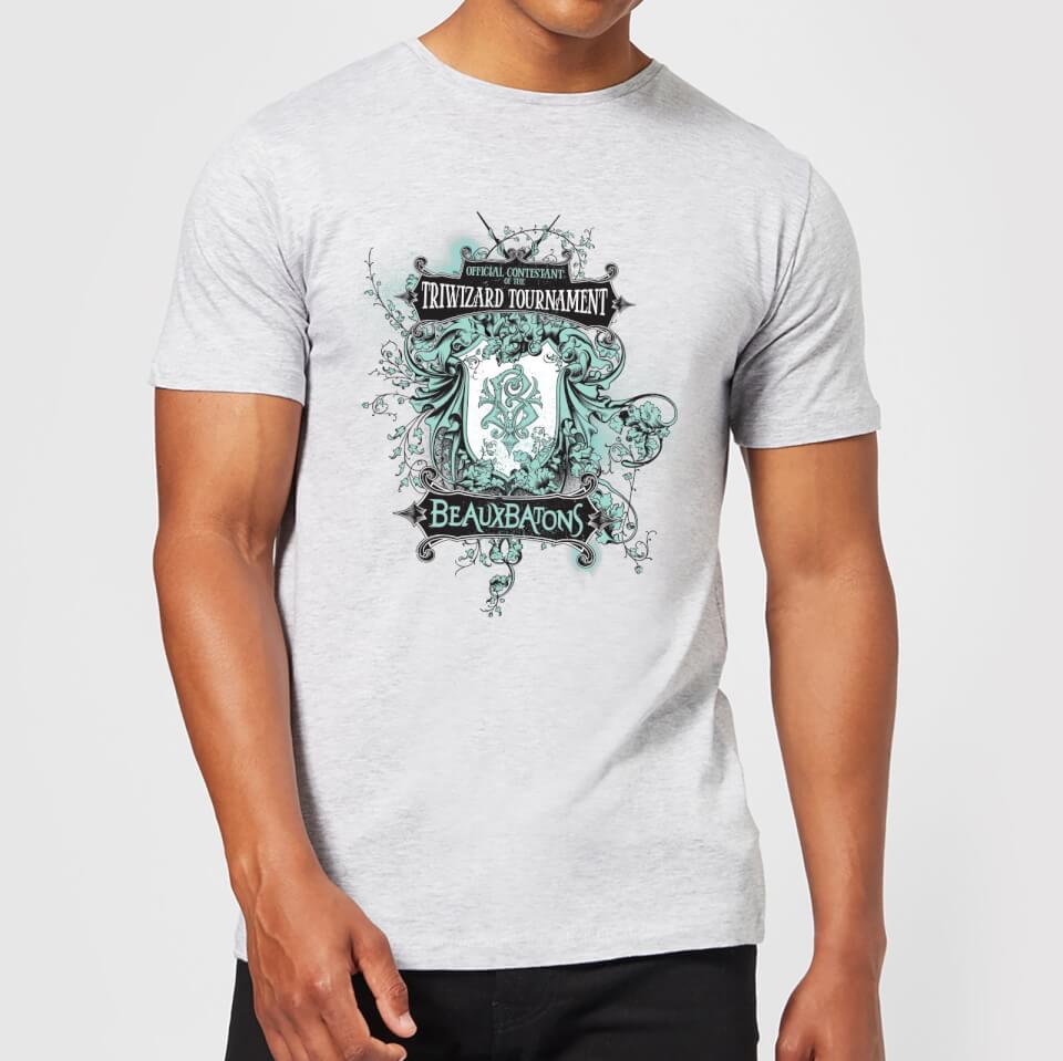 Harry Potter Triwizard Tournament Beauxbatons Men's T-Shirt - Grey