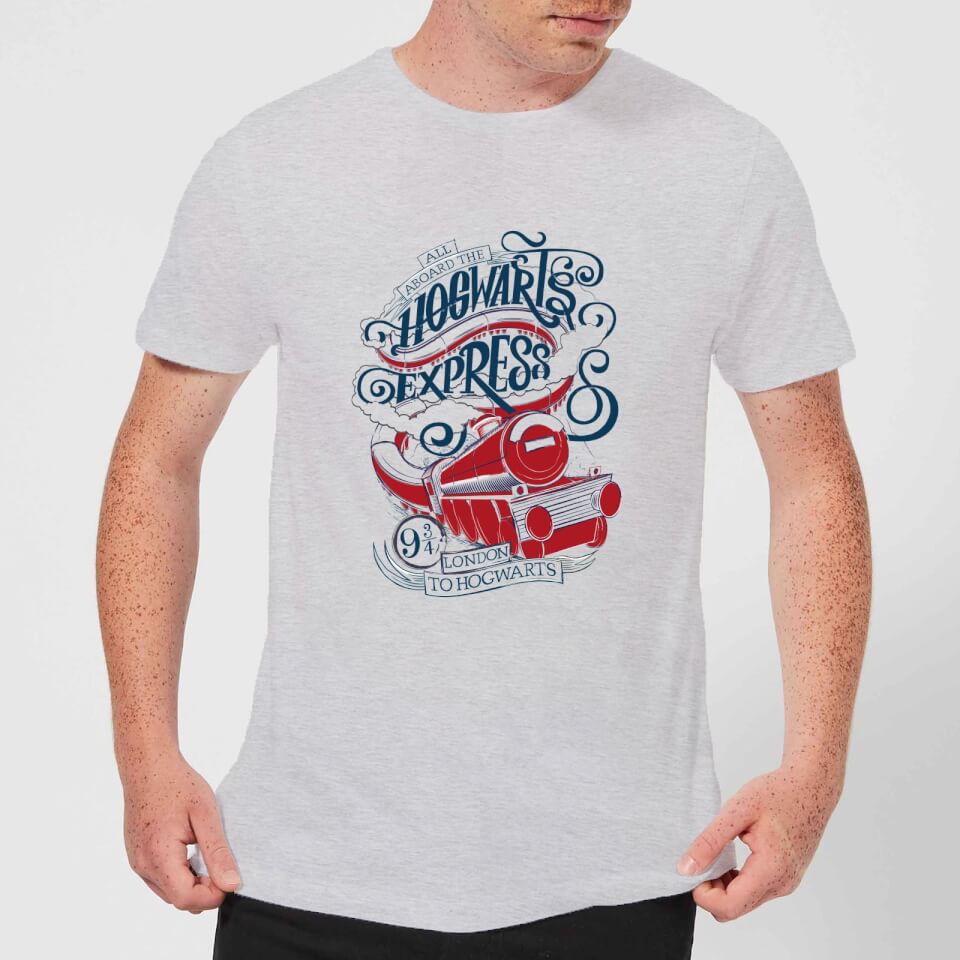 Harry Potter Hogwarts Express Men's T-Shirt - Grey