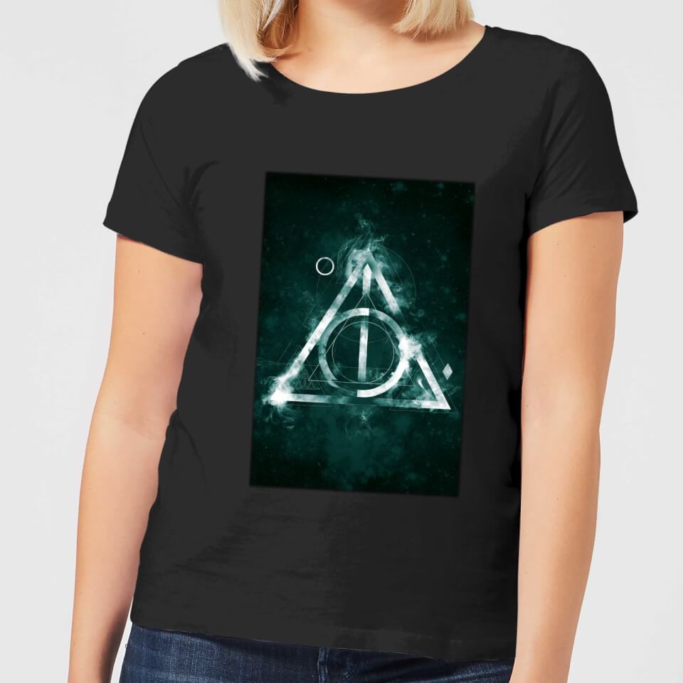 Harry Potter Hallows Painted Women's T-Shirt - Black