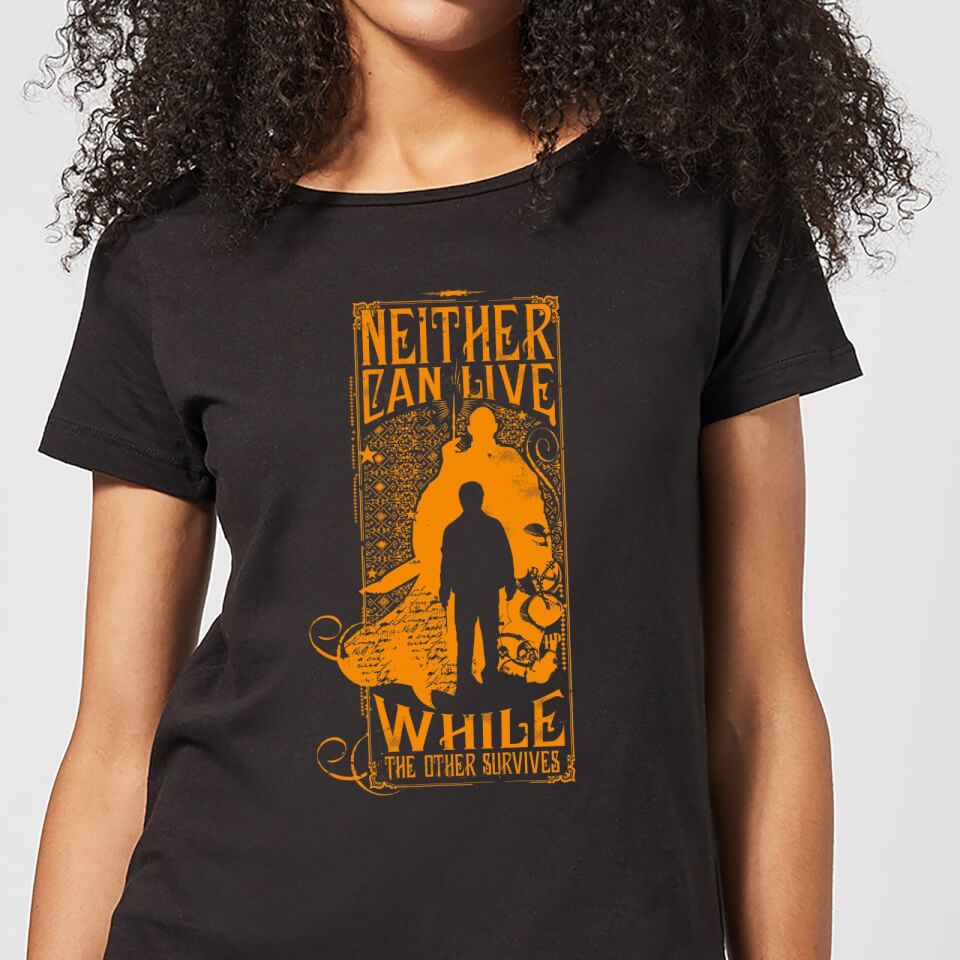 Harry Potter Neither Can Live Women's T-Shirt - Black