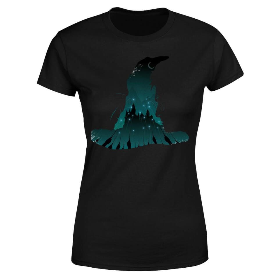 Harry Potter Sorting Hat Silhouette Women's T-Shirt - Black 3